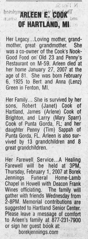 Pennys Restaurant (Dicks Lunch, Franks Country Oven) - Jan 30 2007 Article (newer photo)